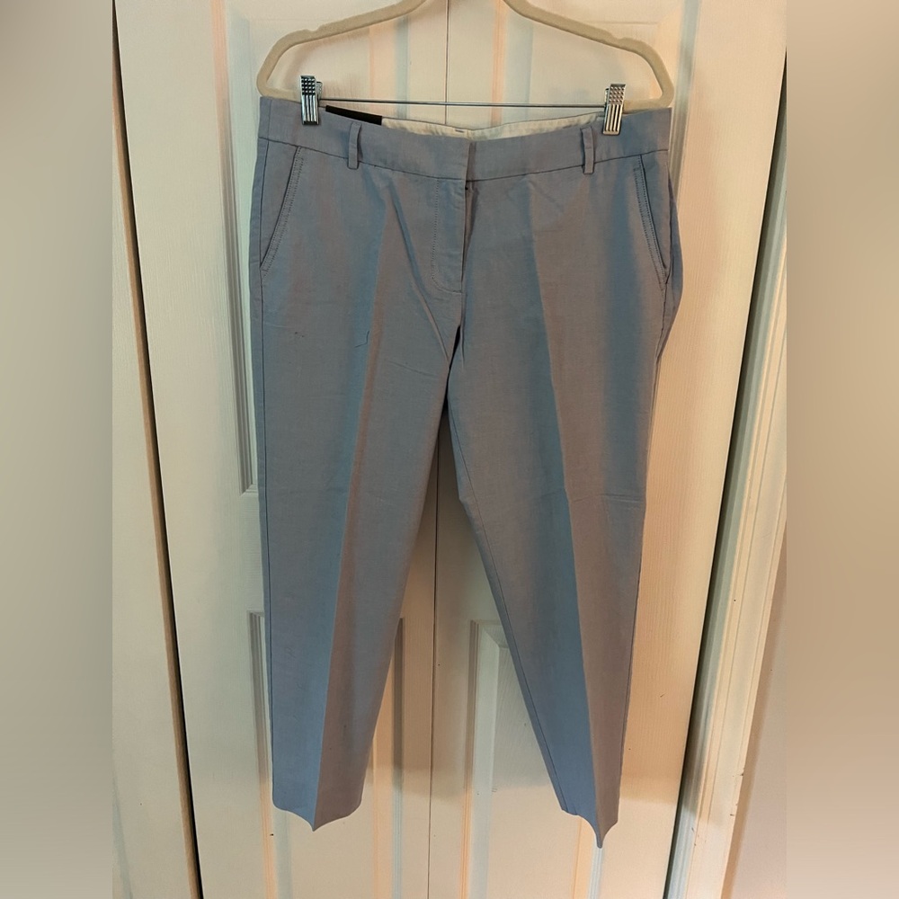 J Crew Chinos Skimmer Pant City Fit
NWT Size 14 
Blue